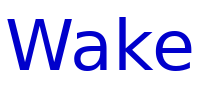 Wake & Bake font